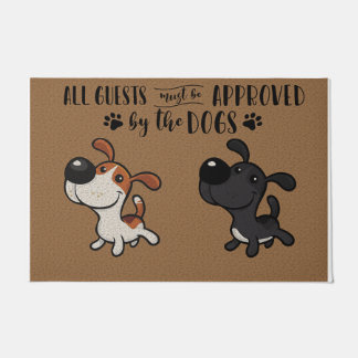 お客はみな、犬に認めてもらわなくてはならない、素敵な ドアマット