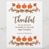 お客カスタム様への感謝の気持ち チラシ (正面)