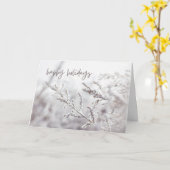 お客様およびクライアント向けのハッピーホリデイズカード カード (黄色い花)