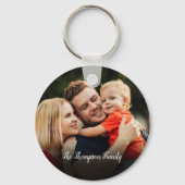 お客様お気に入りのの2枚の家族の写真 キーホルダー (正面)