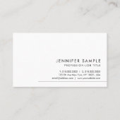 お客様お洒落のモダンデザインテンプレート エレガント 名刺 (裏面)