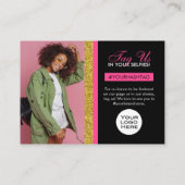 お客様お礼のパッケージの挿入と割引カード  名刺 (裏面)