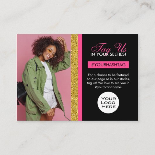 お客様お礼のパッケージの挿入と割引カード 名刺 (裏面)