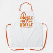 お客様がぐらつかれるまで、友情あるディナーがゴブルに エプロン (正面)