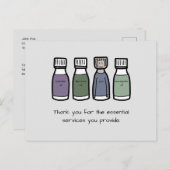 「お客様が提供する不可欠なサービスに感謝」 ポストカード (正面/裏面)