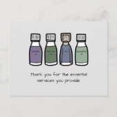 「お客様が提供する不可欠なサービスに感謝」 ポストカード (正面)