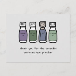 「お客様が提供する不可欠なサービスに感謝」 ポストカード