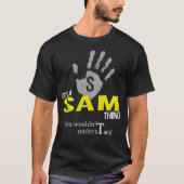 お客様が理解できないのは、SAMです Tシャツ (正面)