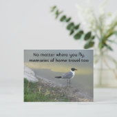 お客様が飛んでいる場所に関係なく – 4.25インチx 5.6インチはがき ポストカード (スタンド正面)