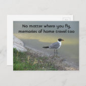 お客様が飛んでいる場所に関係なく – 4.25インチx 5.6インチはがき ポストカード (正面/裏面)