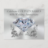 お客様だけの60周年記念招待状、あなたのお名前(メッセージ) インビテーションポストカード (正面)