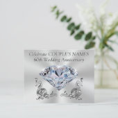 お客様だけの60周年記念招待状、あなたのお名前(メッセージ) インビテーションポストカード (スタンド正面)