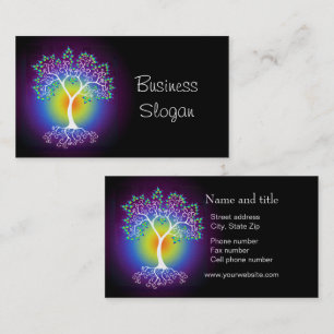 お客様とのつながりを実現するRainbow Tree of Life 名刺