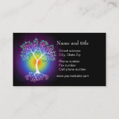 お客様とのつながりを実現するRainbow Tree of Life 名刺 (裏面)