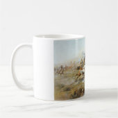 お客様との戦いチャールズ・マリオン・ラッセル コーヒーマグカップ (左)