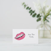 お客様との接続を担当する歯科医院 名刺 (スタンド正面)