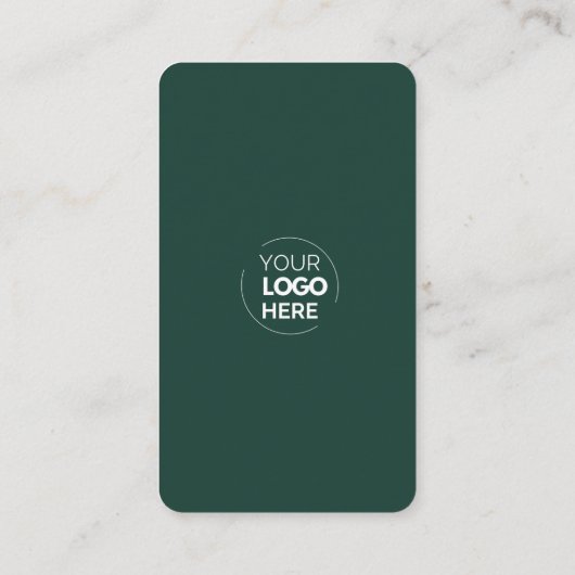 お客様との接続 |ソーシャルメディアQRコードエメラルド 名刺 (裏面)