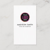 お客様との接続 |ソーシャルメディアQRコードブラックブシン 名刺 (裏面)