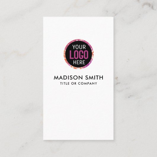 お客様との接続 |ソーシャルメディアQRコードブラックブシン 名刺 (裏面)