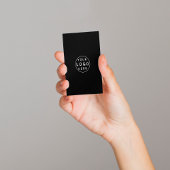 お客様との接続 |ソーシャルメディアQRコードブラック 名刺