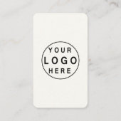 お客様との接続 |ソーシャルメディアQRコードホワイトクリーム 名刺 (裏面)