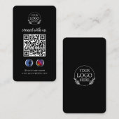 お客様との接続 | ソーシャルメディカスタムアQRコード 名刺 (正面/裏面)