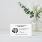 お客様との接続 | QRコードシンプルロゴモダンロゴ 名刺 (スタンド正面)