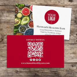 お客様との接続 | QRコードシンプルロゴモダン写真 名刺