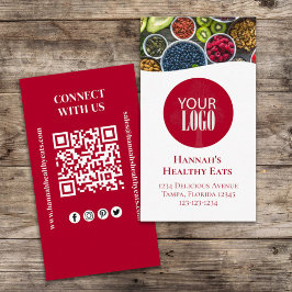 お客様との接続 | QRコードロゴモダンフォトレッド 名刺