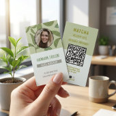 お客様との接続 | QRコード緑茶ロゴビジネス 名刺