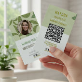 お客様との接続 | QRコード緑茶ロゴビジネス 名刺