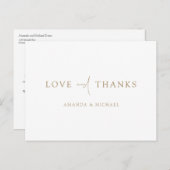 お客様と贈り物結婚のはがき ポストカード (正面/裏面)