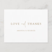 お客様と贈り物結婚のはがき ポストカード (正面)