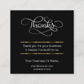 お客様にお礼を申し上げます名刺 スクエア名刺 (正面)