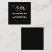 お客様にお礼を申し上げます名刺 スクエア名刺 (正面/裏面)