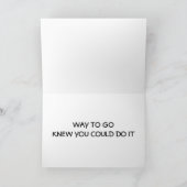 *お客様にはご理解いただけたことと、お祝い申し上げます。 カード (内部)