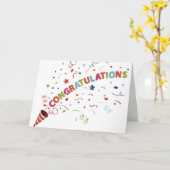 *お客様にはご理解いただけたことと、お祝い申し上げます。 カード (黄色い花)