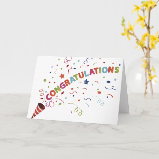 *お客様にはご理解いただけたことと、お祝い申し上げます。 カード (黄色い花)