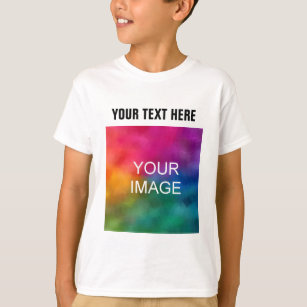 お客様による画像の追加フォト文字キッズボーイズ Tシャツ