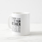 お客様に今まで以上に近づく コーヒーマグカップ (正面左)