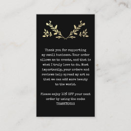 お客様に対してSmall Businessを挿入 名刺