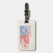 お客様に対し飛んでいるて豚の送料荷物タグを提供 ラゲッジタグ (正面縦)