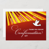 お客様に対し、確認をパーソナライズ サンキューカード (正面/裏面)