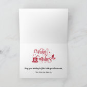 お客様に対する心地良い暖炉の願い シーズンカード (内部)