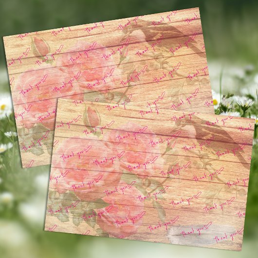 お客様に感謝のバラと鳥 薄葉紙