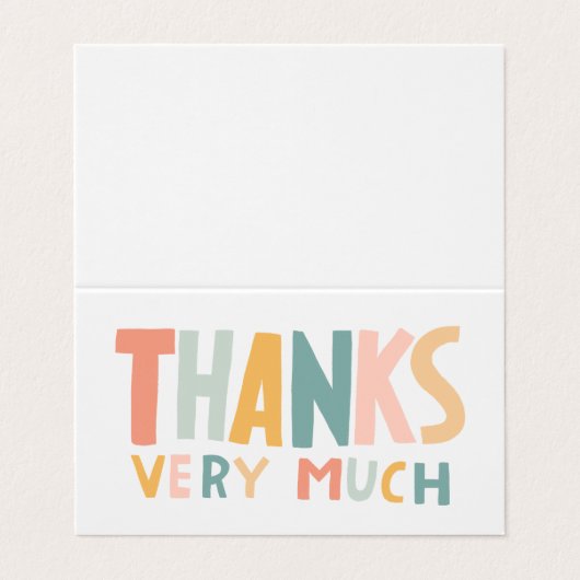 お客様に感謝のパステルの手紙 名刺 (外部フラット)