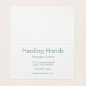 お客様に感謝のパステルの手紙 名刺 (内部フラット)