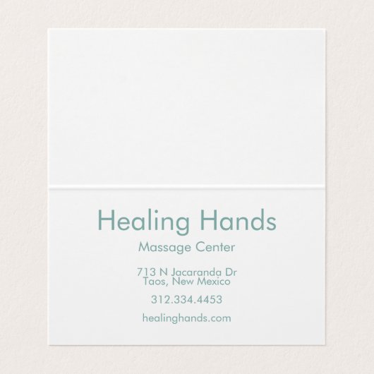 お客様に感謝のパステルの手紙 名刺 (内部フラット)