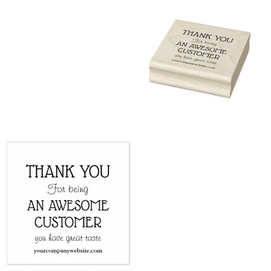 お客様に感謝のメッセージ ラバースタンプ (押印)