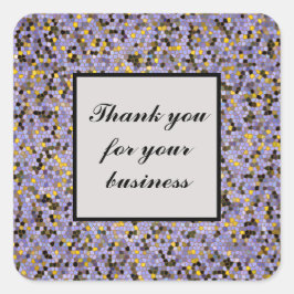 お客様に感謝のモザイク スクエアシール